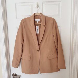 The Drop - Women's Blake Long Blazer - Praline/Tan - Size Medium